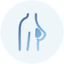 breast prosthesis icon